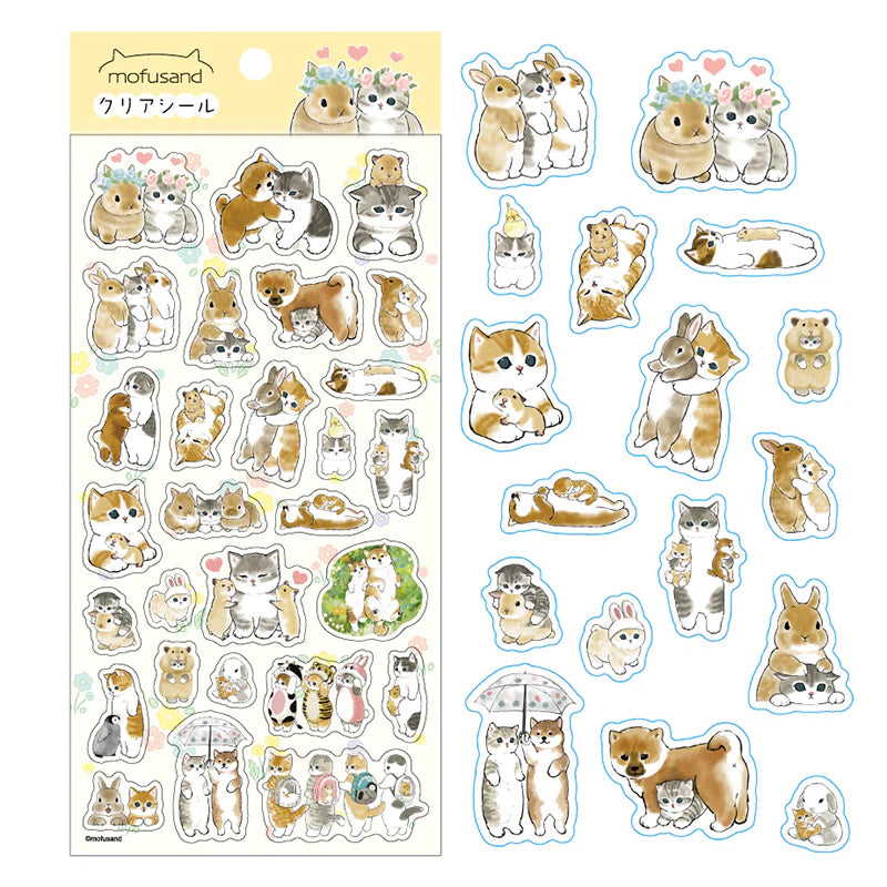 Mofusand JP Clear Stickers(4)
