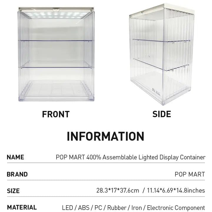 POPMART 400% Assemblable Lighted Display Container