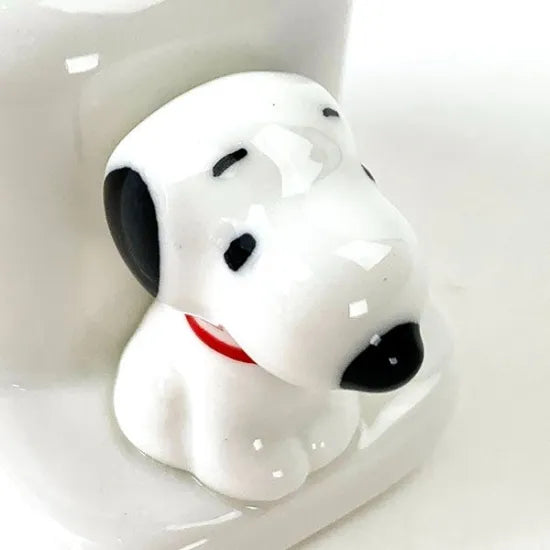 SNOOPY Toothbrush stand with figure - White