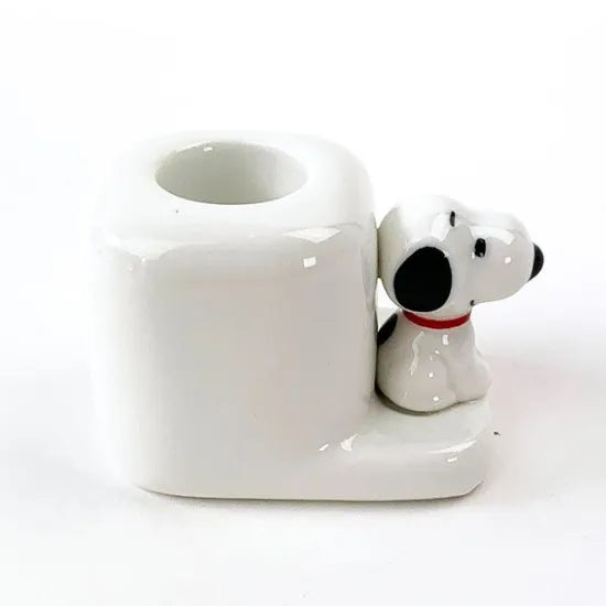 SNOOPY Toothbrush stand with figure - White