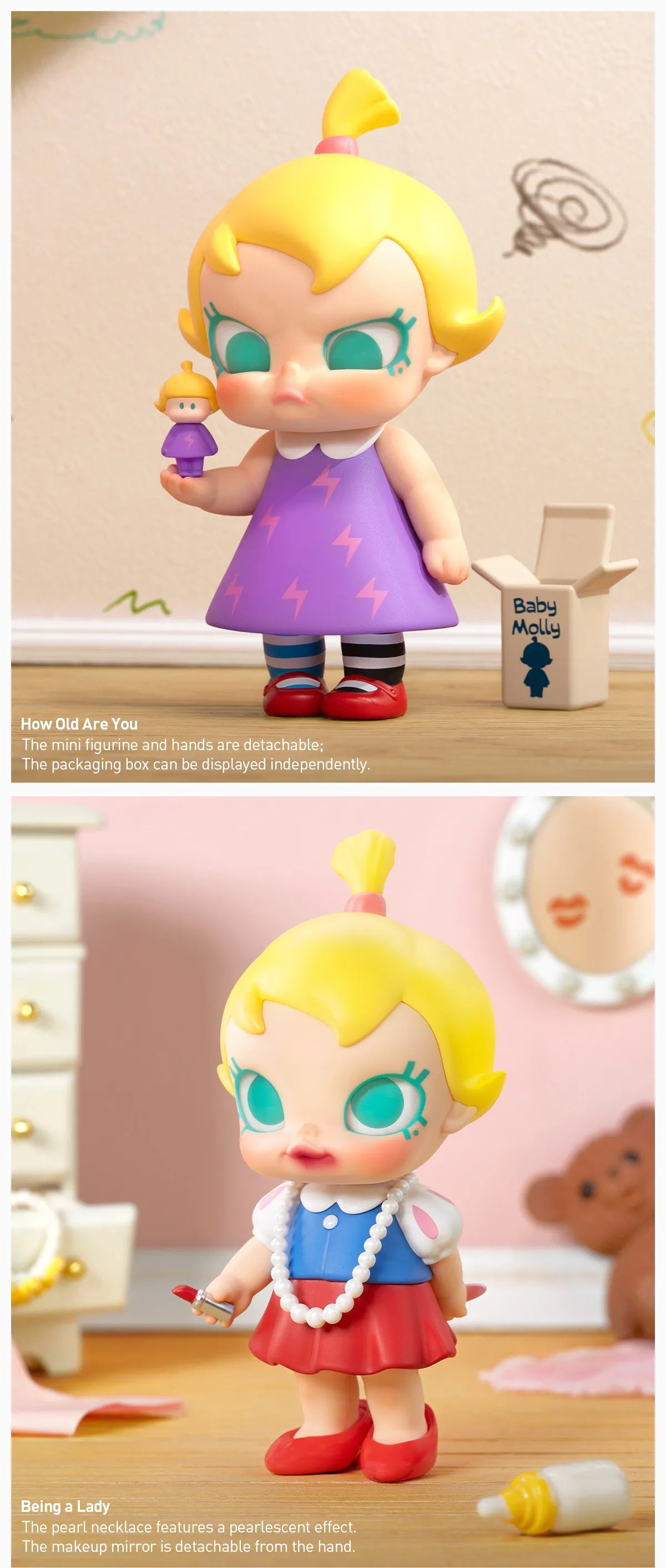 POPMART Baby Molly When I was Three Series Figures