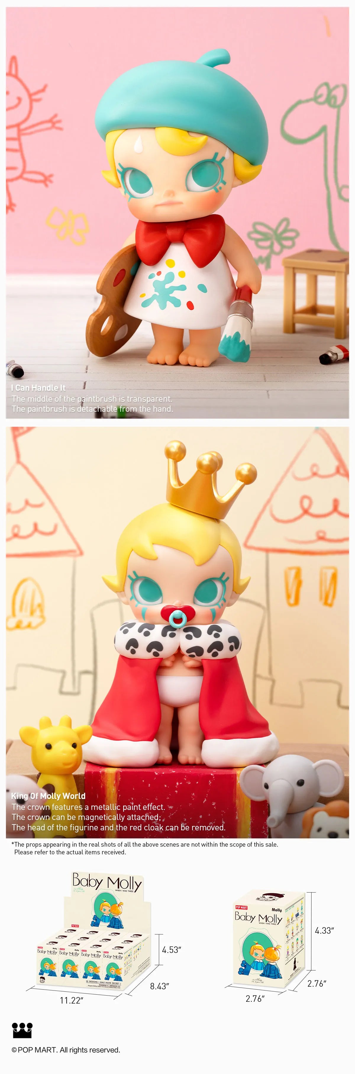 POPMART Baby Molly When I was Three Series Figures