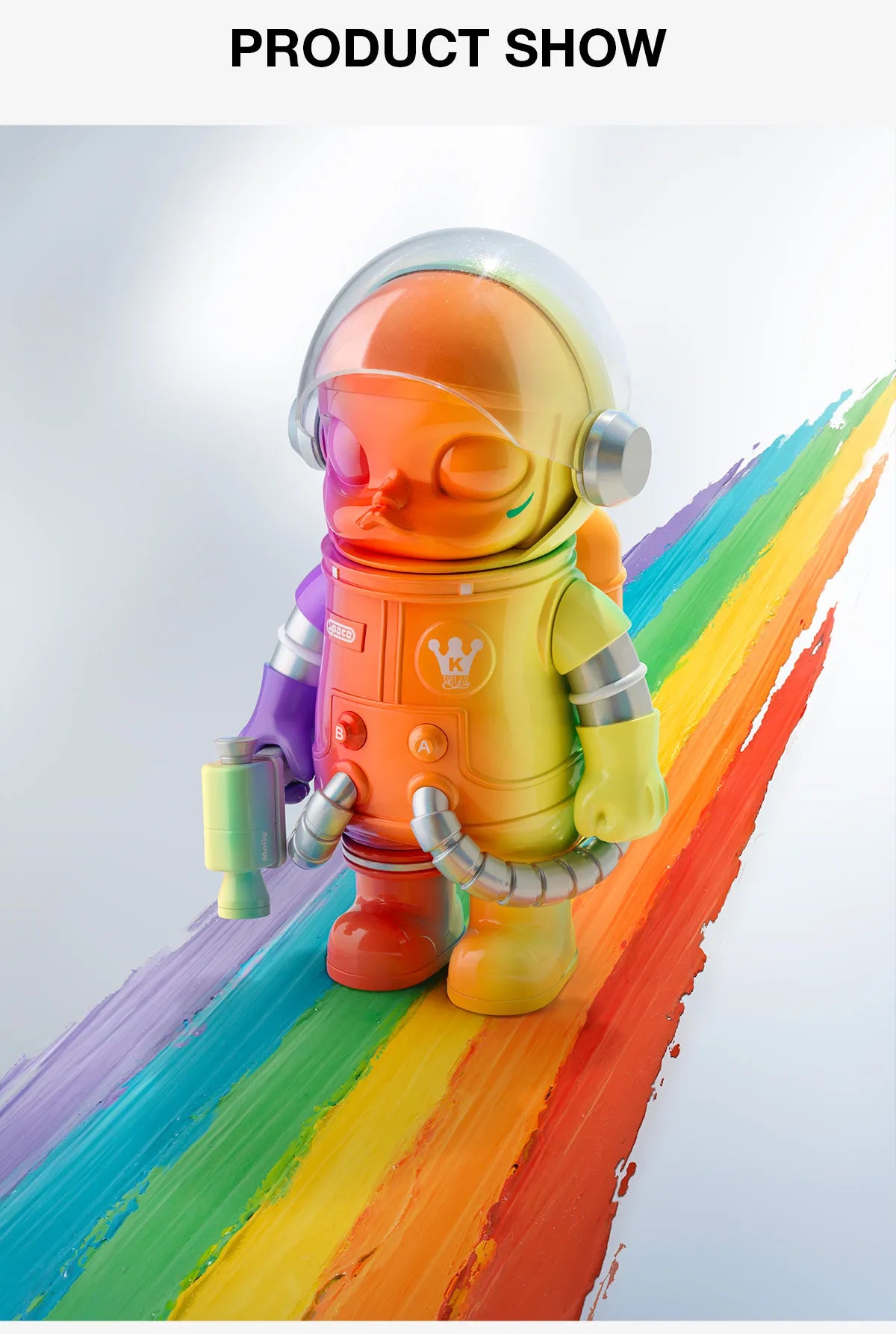 POPMART MEGA SPACE MOLLY 400% Rainbow