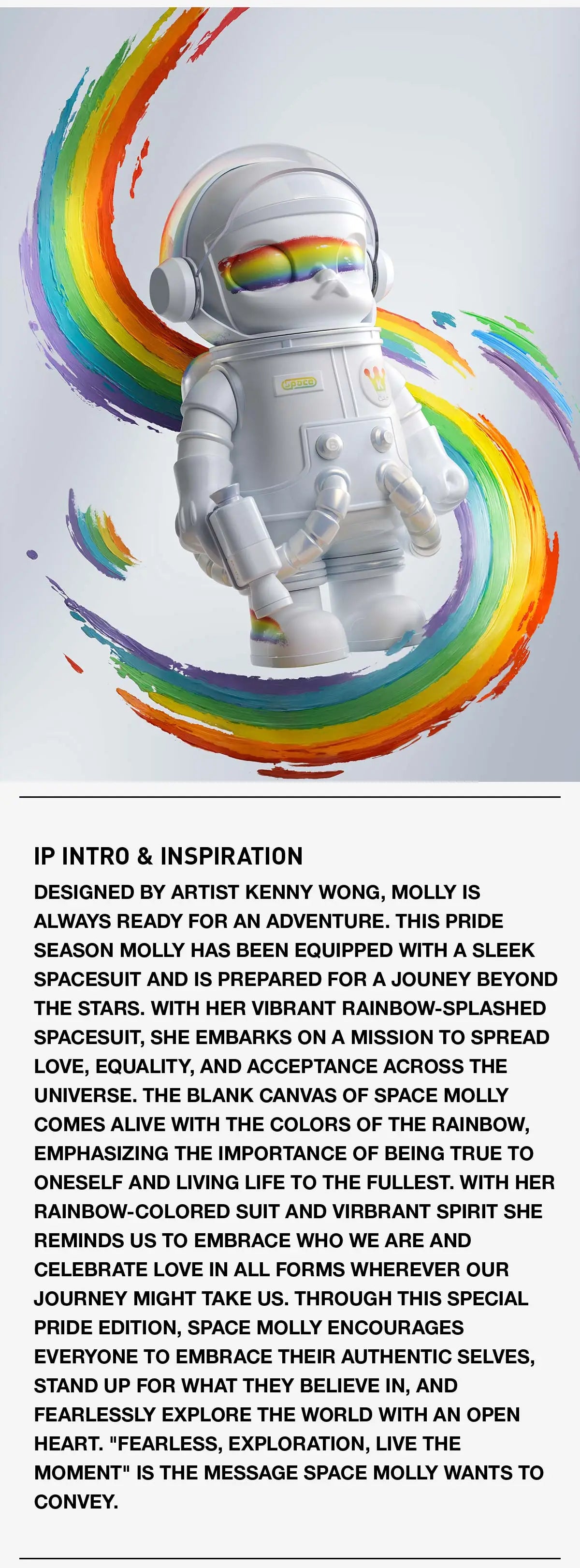 POPMART MEGA SPACE MOLLY 400% Rainbow