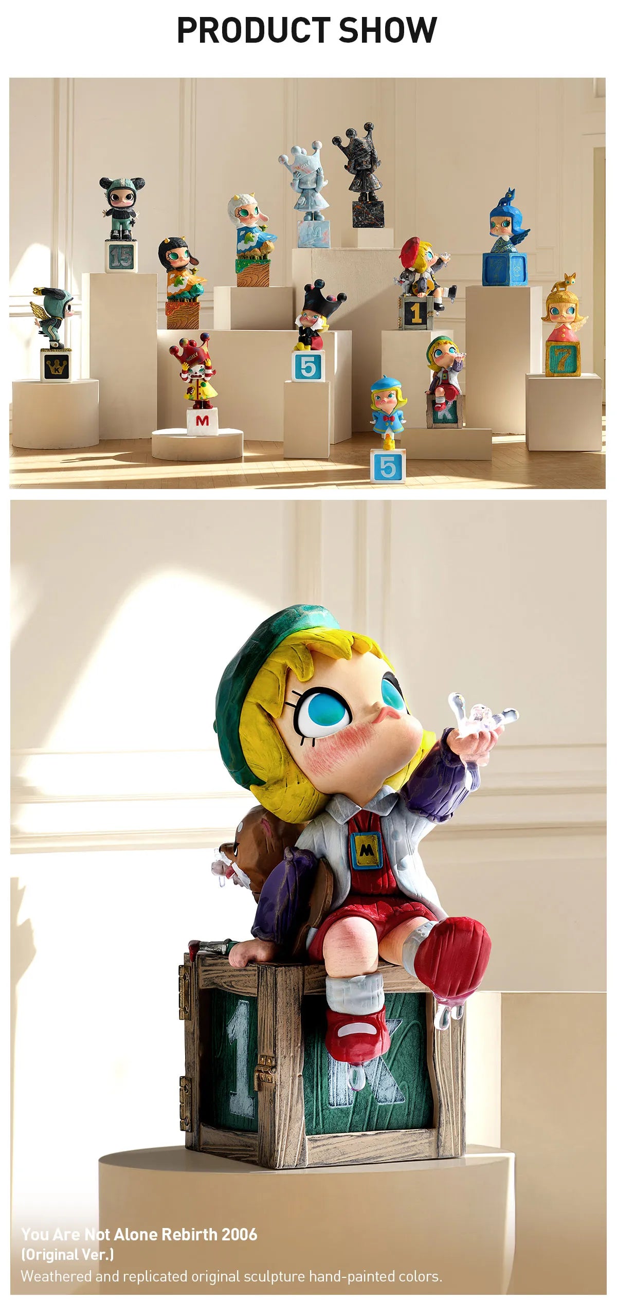 POPMART MOLLY Anniversary Statues Classical Retro 2 Series Figures
