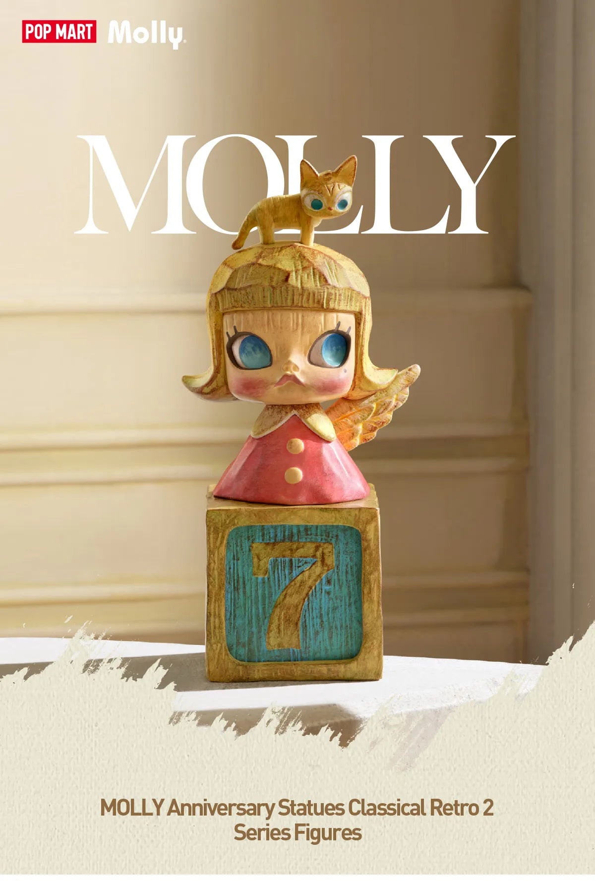 POPMART MOLLY Anniversary Statues Classical Retro 2 Series Figures