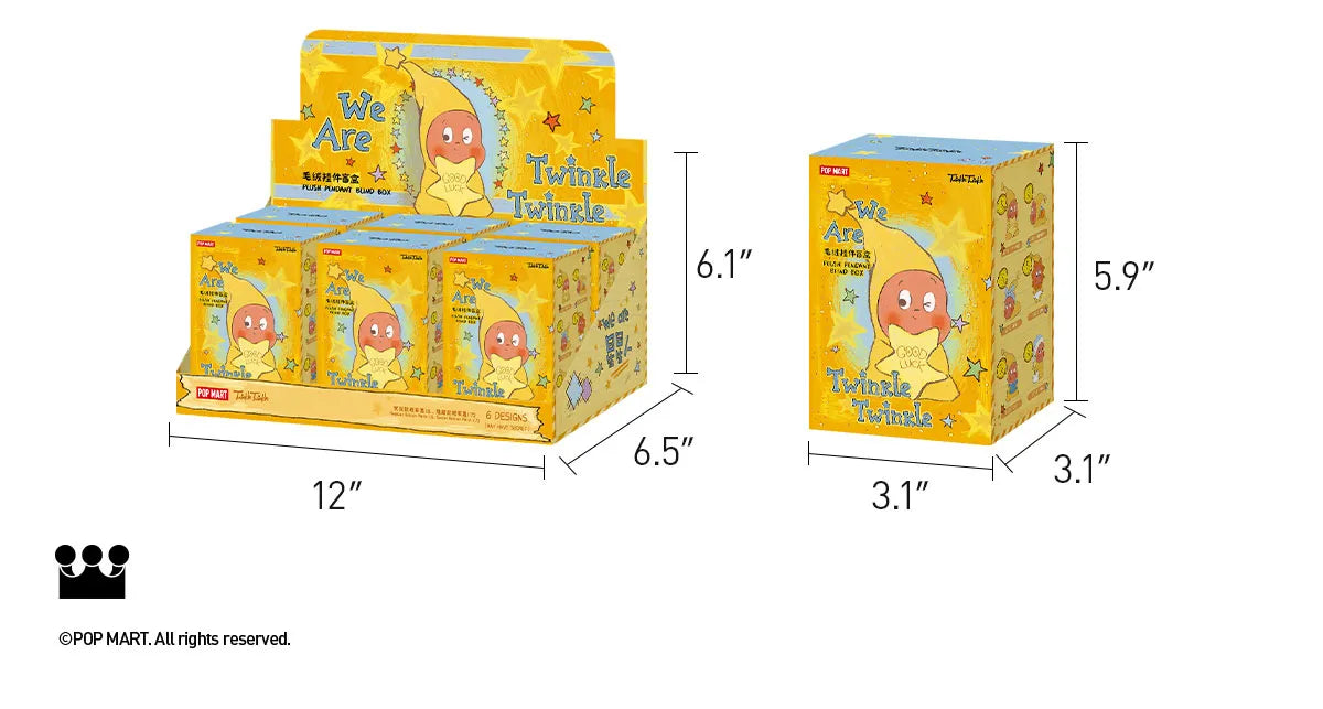 POPMART - We are Twinkle Twinkle Series-Plush Pendant