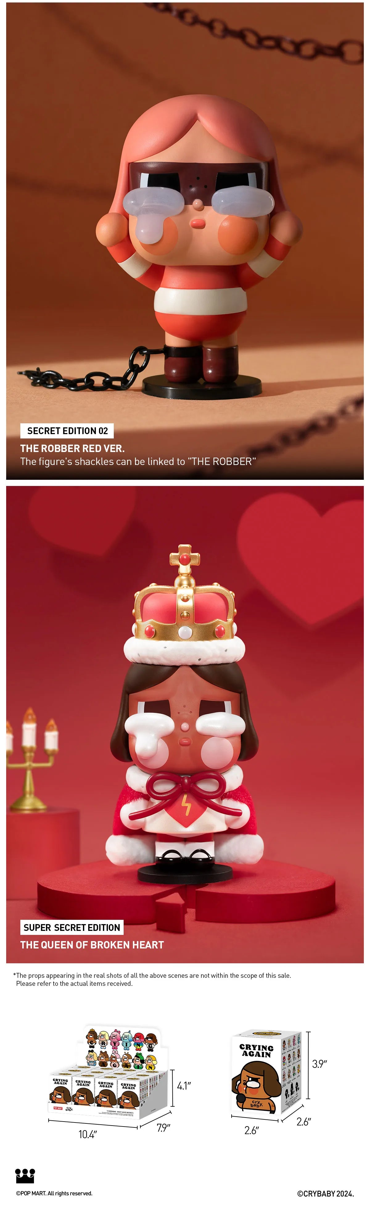 POPMART CRYBABY Crying Again Series Figures