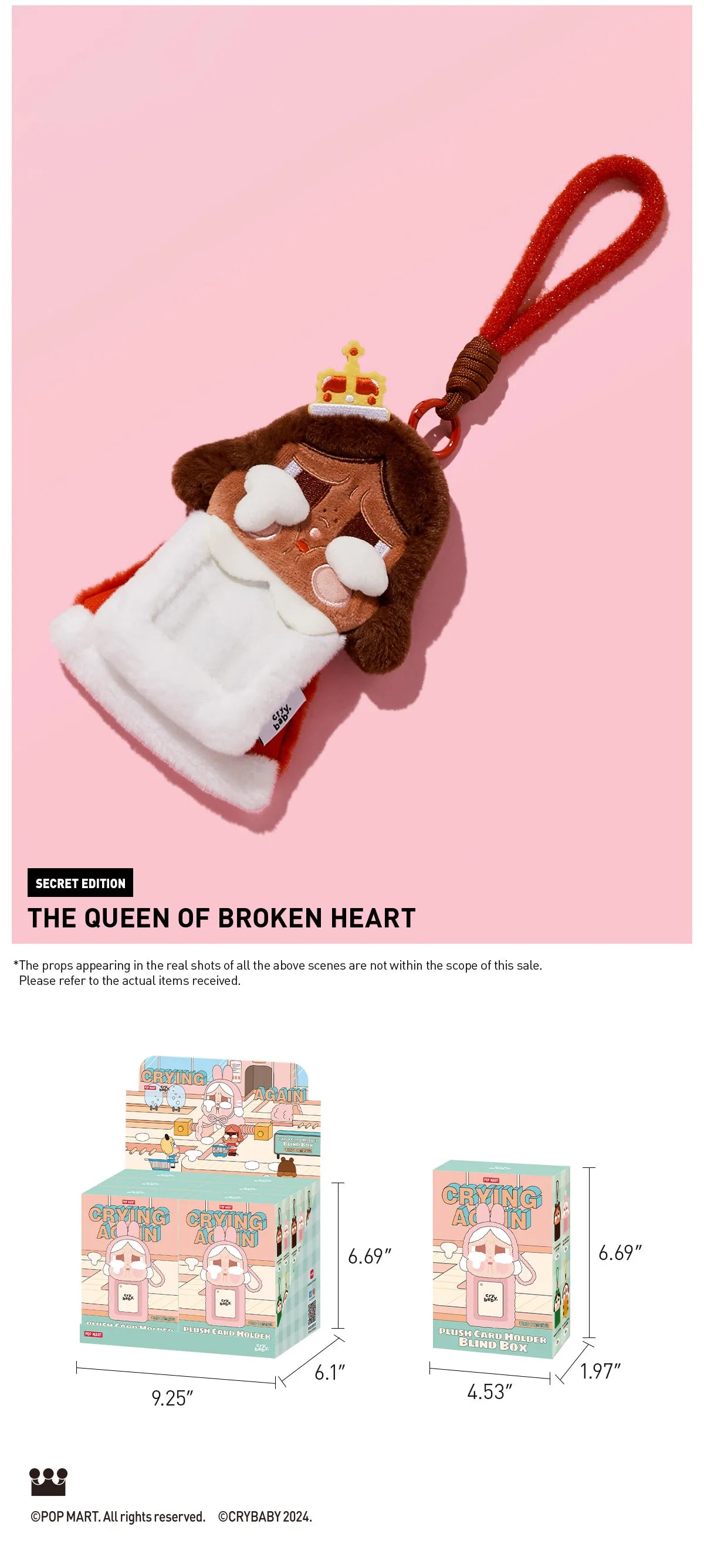 POPMART CRYBABY Crying Again Series-Card Holder Blind Box