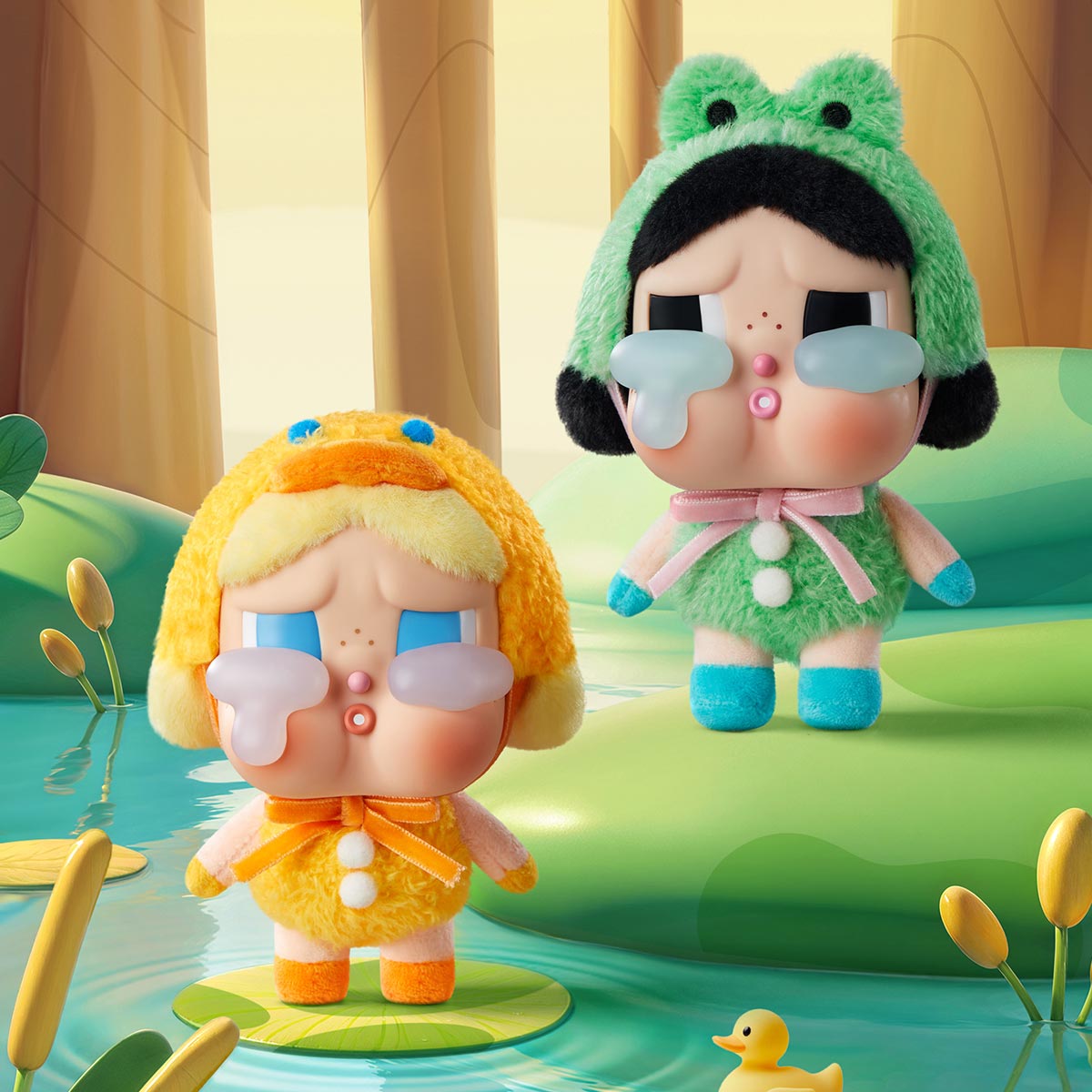 POPMART Vinyl Plush - CRYBABY Crying Again Series