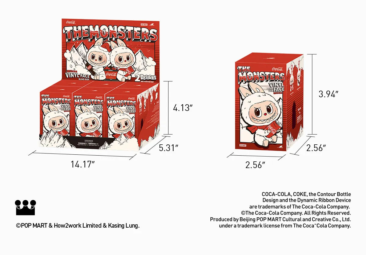 POPMART Vinyl Plush -THE MONSTERS COCA-COLA
