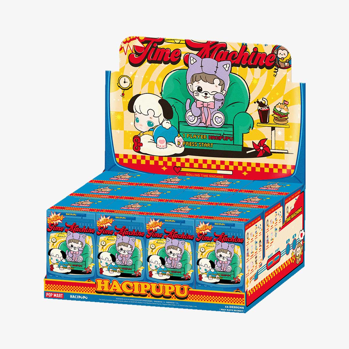 POPMART HACIPUPU Rolling Time Machine Series Figures