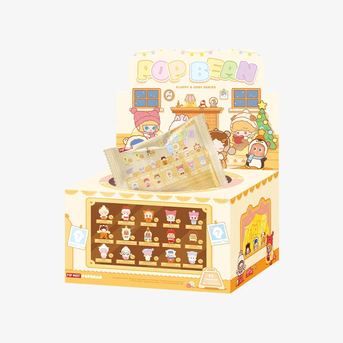 POPMART POP BEAN Fluffy & Cozy Series Blind Bag1 PC Per Pack