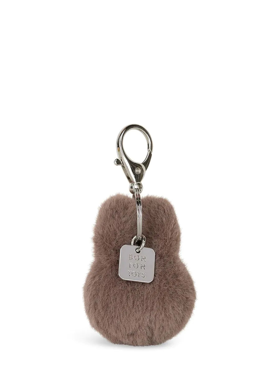 Miffy ECO Fuzzy Keychain - 8 cm - Taupe
