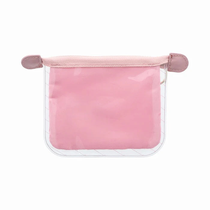 MOFUSAND Clear Pouch Mini Flat mitte - Angel Cat