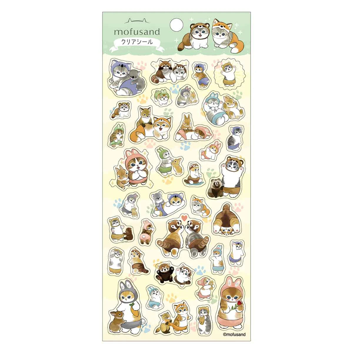 Mofusand JP clear sticker(9)