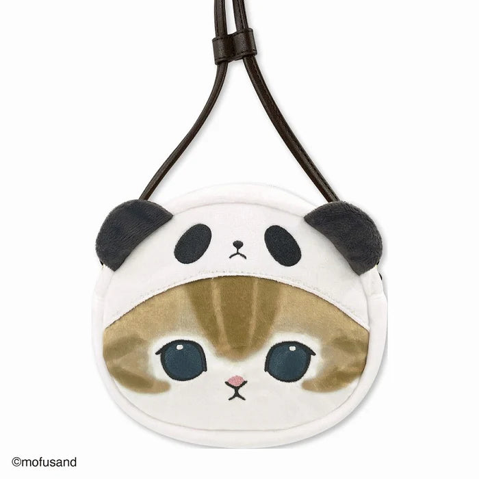 MOFUSAND Fluffy Pochette Shoulder Bag - Cat : Panda