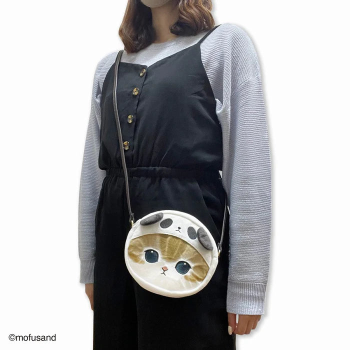 MOFUSAND Fluffy Pochette Shoulder Bag - Cat : Panda
