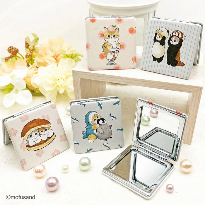 MOFUSAND 2-sided Compact Mirror - Cat : Puff Pudding