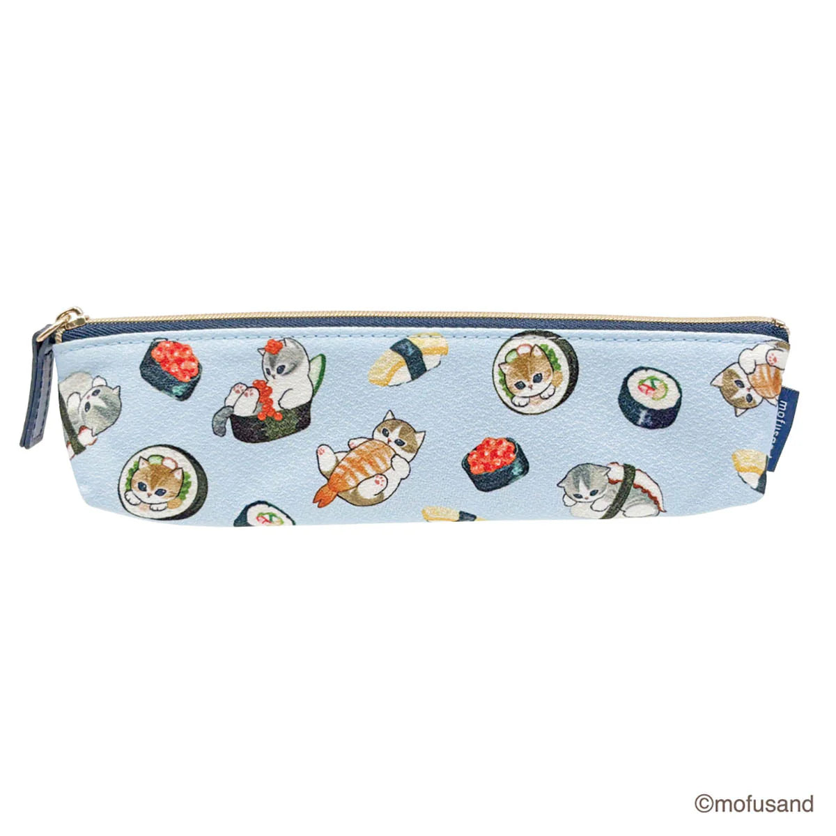 Mofusand JP Slim Pen Pouch Chirimen-Sushi