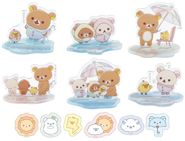 Japan San-X Secret Mini Acrylic Stand - Rilakkuma : Rainy Day to Sunny Characters Blind Box