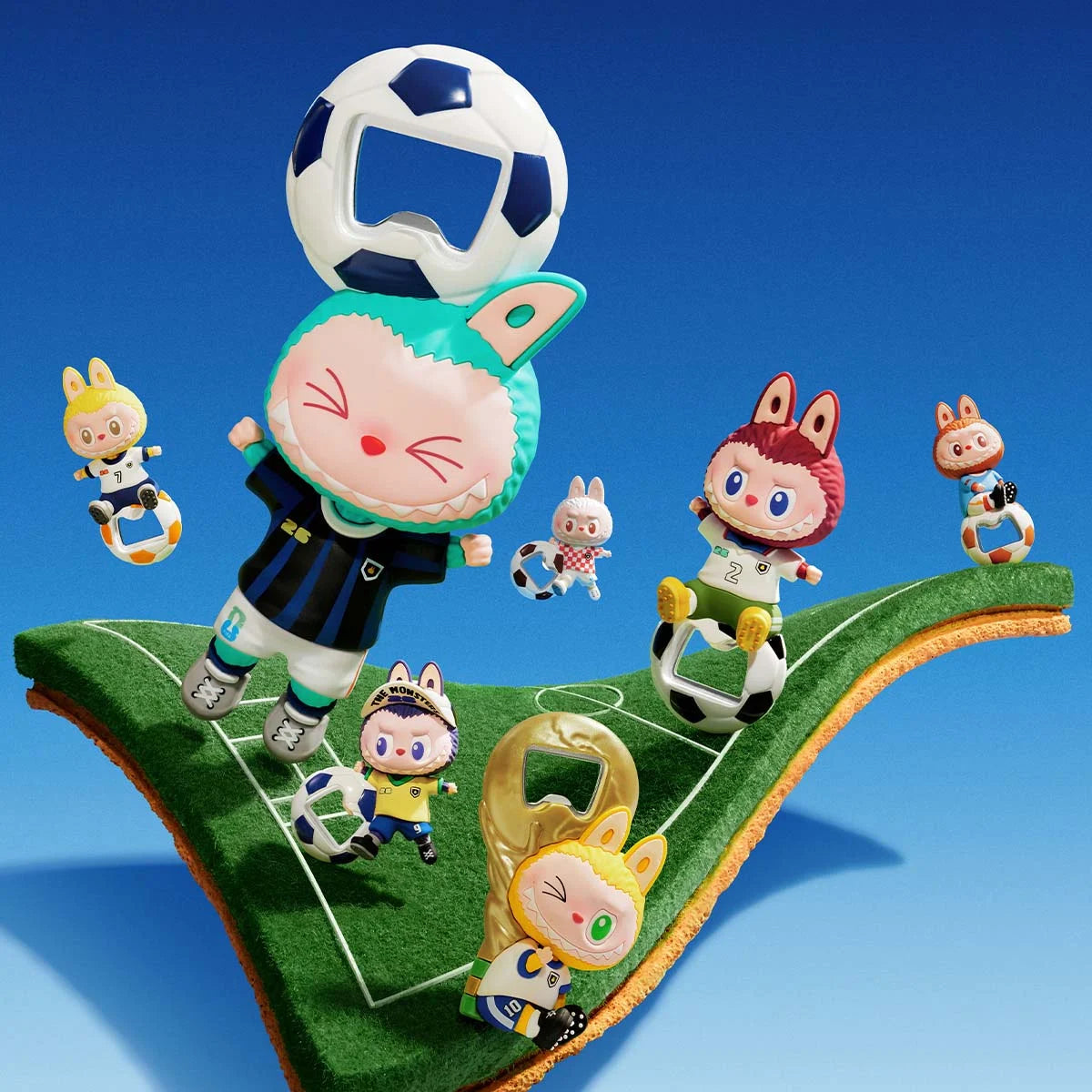THE MONSTERS x FIFA SERIES - BottleOpener Fridge Magnet Blind Box
