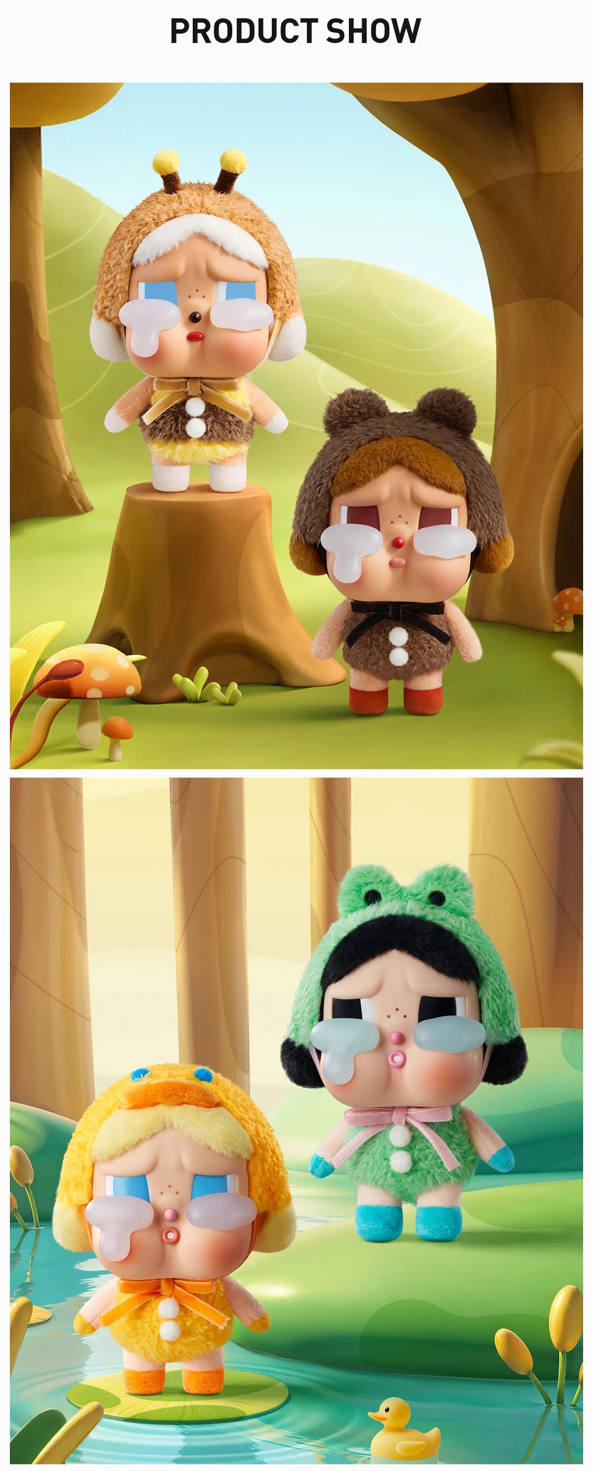 POPMART Vinyl Plush - CRYBABY Crying Again Series