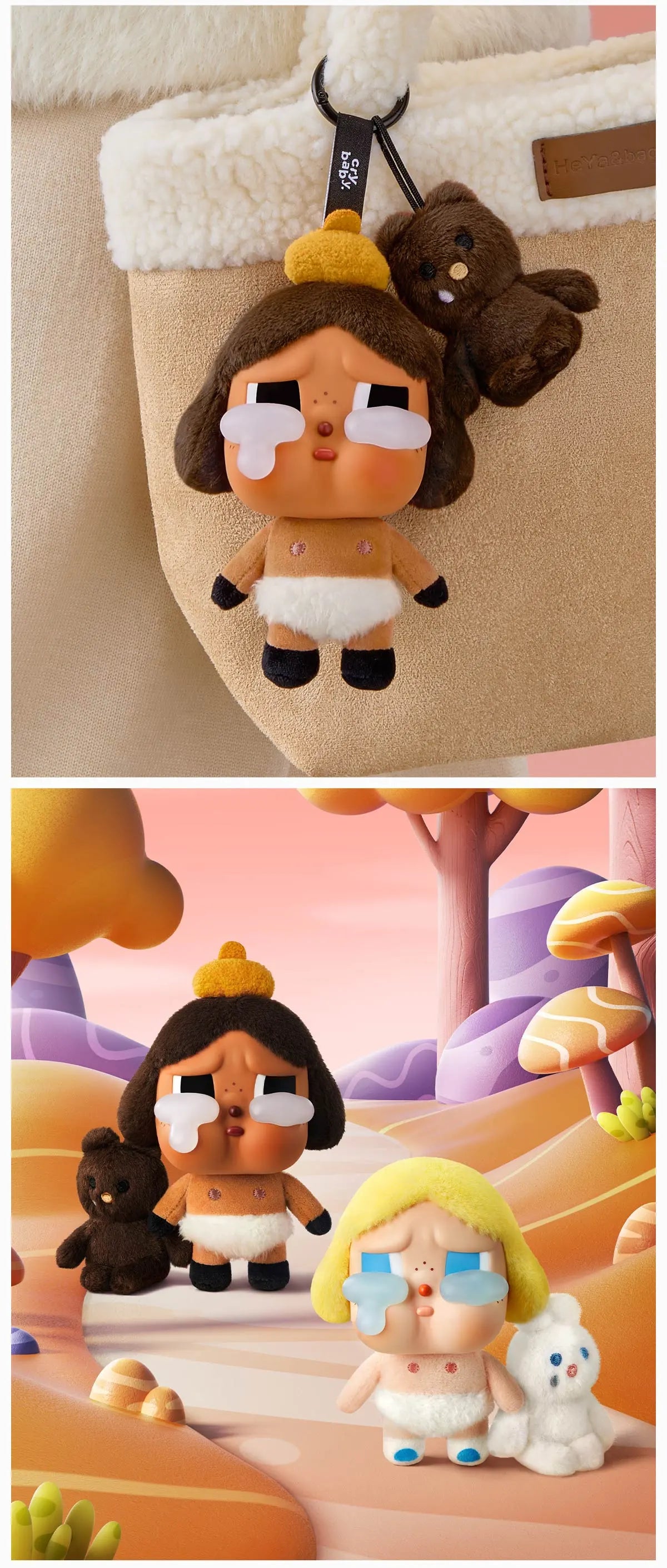 POPMART Vinyl Plush - CRYBABY Crying Again Series