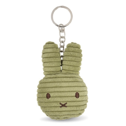 Miffy EU ECO Corduroy Flat Keychain-10 cm-Olive Green