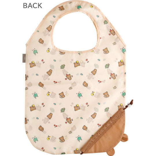 Rilakkuma Eco Shopping Bag With Pocket - Chairoikoguma : Orange