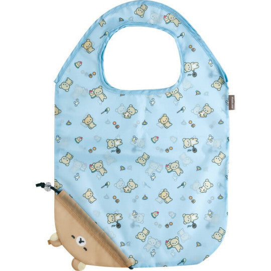 Rilakkuma Eco Shopping Bag With Pocket - Rilakkuma : Blue