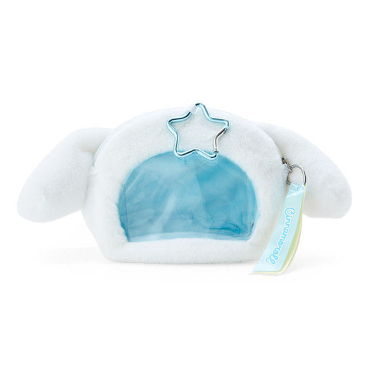 SANRIO Original Face-shaped Pouch with Window - Cinnamoroll