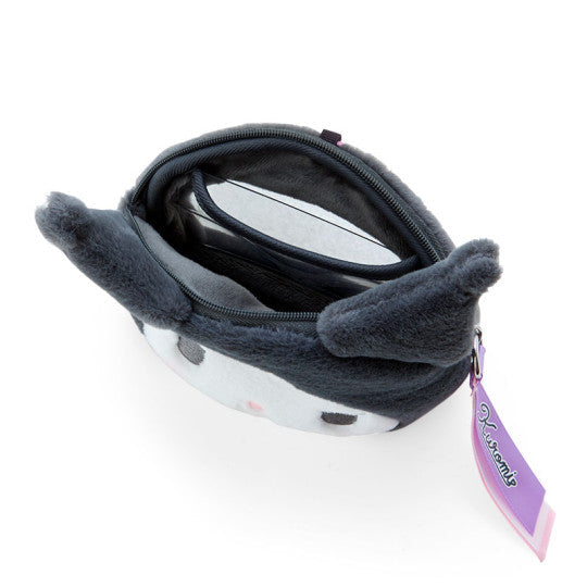 SANRIO Original Face-shaped Pouch with Window - Kuromi