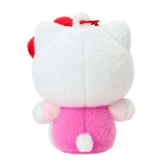 Sanrio JP Original Flocked Figure Mascot Keychain - Hello Kitty