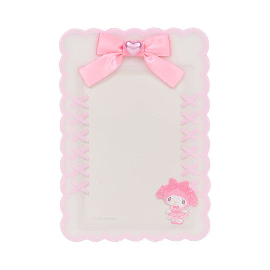 My Melody shape frame card holder ribbon hard card holder