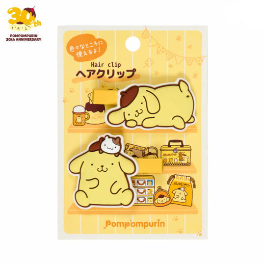 SANRIO JP Pompompurin Hair Clip / Packed Tight:30th Anniversary