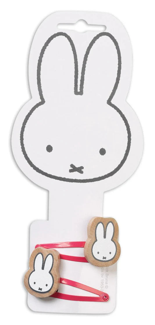 Miffy Wooden Hair Clips