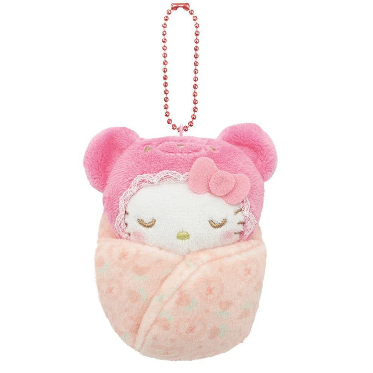 SANRIO Swaddle Baby Mascot Pendant - Hello Kitty : Sleeping Bear