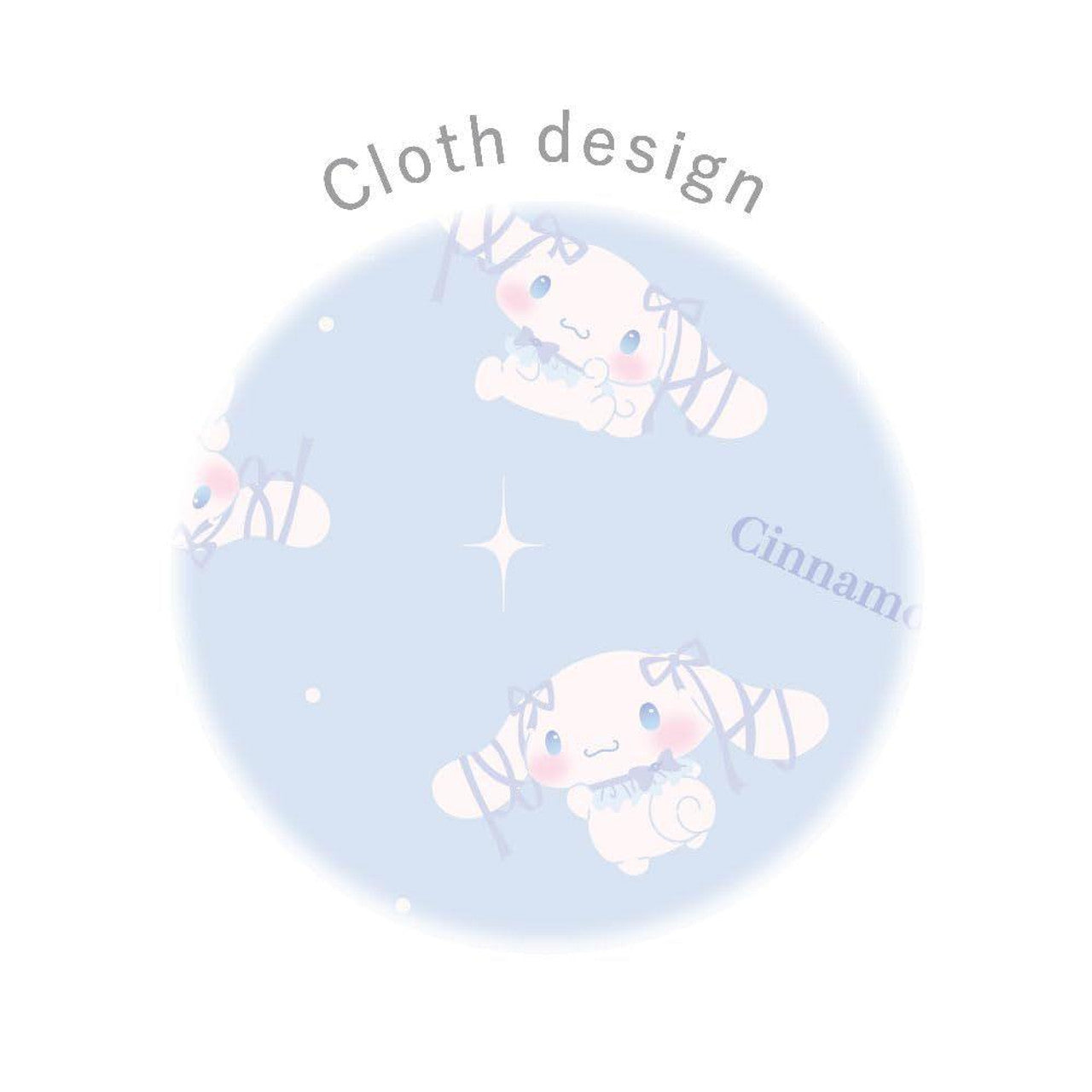 Sanrio Cinnamoroll Ribbon Layered Ribbon Scrunchie Ballet Core