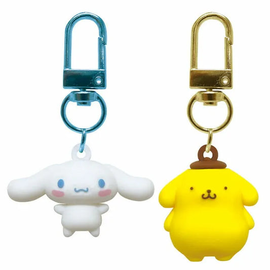 Sanrio JP Characters PVC Pair Keychain Cinnamoroll & Pompompurin