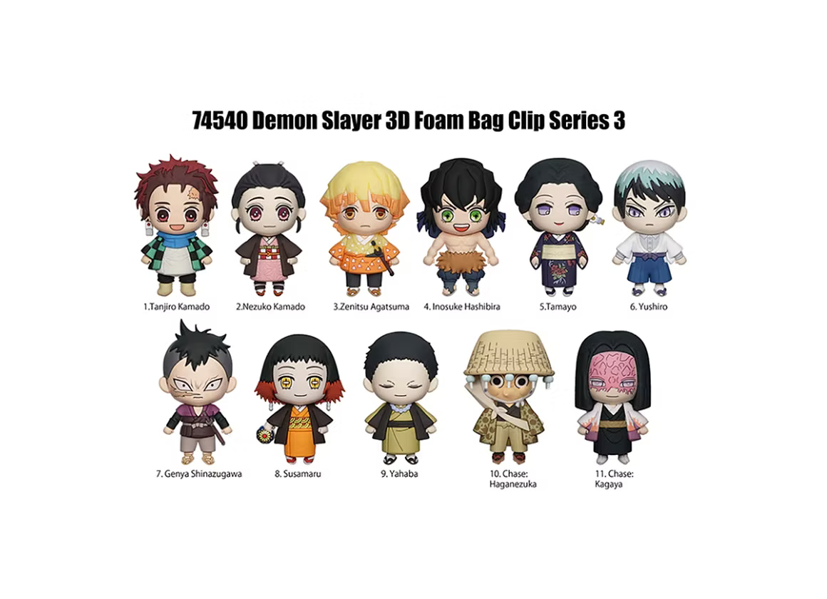 DEMON SLAYER 3D FOAM BAG CLIP