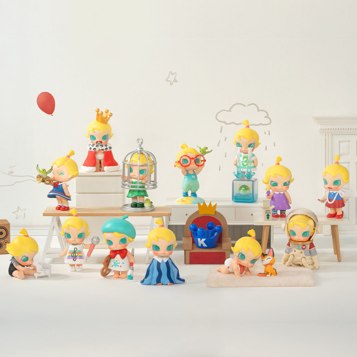 POPMART Baby Molly When I was Three Series Figures