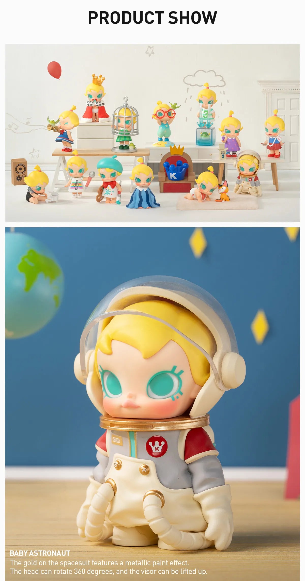 POPMART Baby Molly When I was Three Series Figures