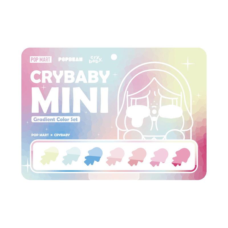 POPMART POP BEAN CRYBABY MINI FIGURE- Gradient Color Set