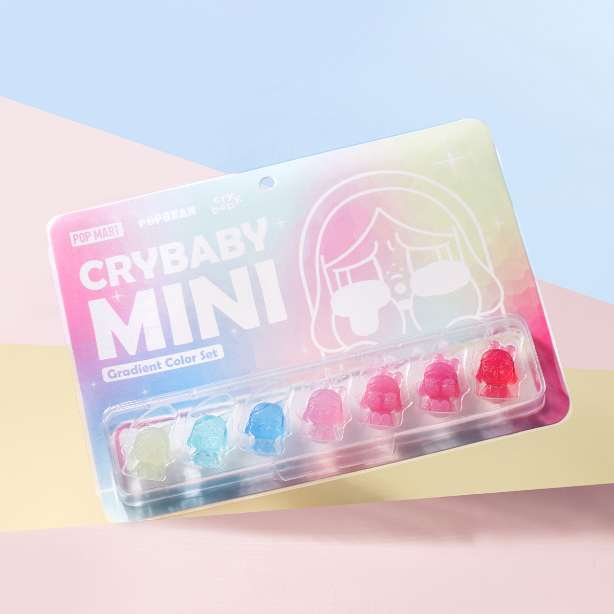 POPMART POP BEAN CRYBABY MINI FIGURE- Gradient Color Set
