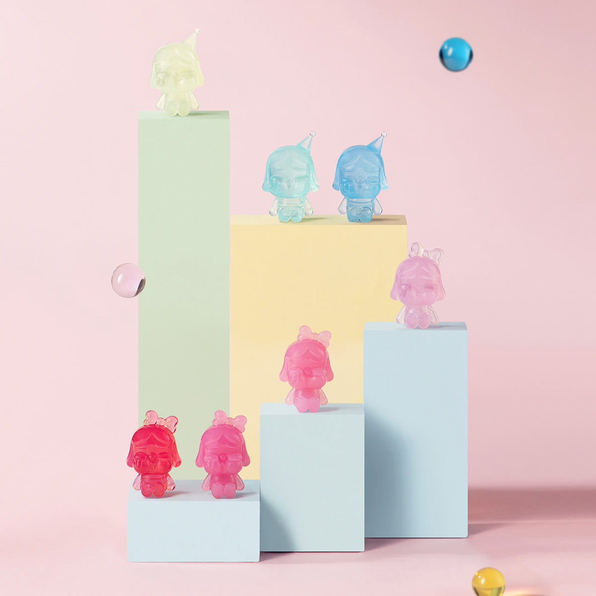 POPMART POP BEAN CRYBABY MINI FIGURE- Gradient Color Set