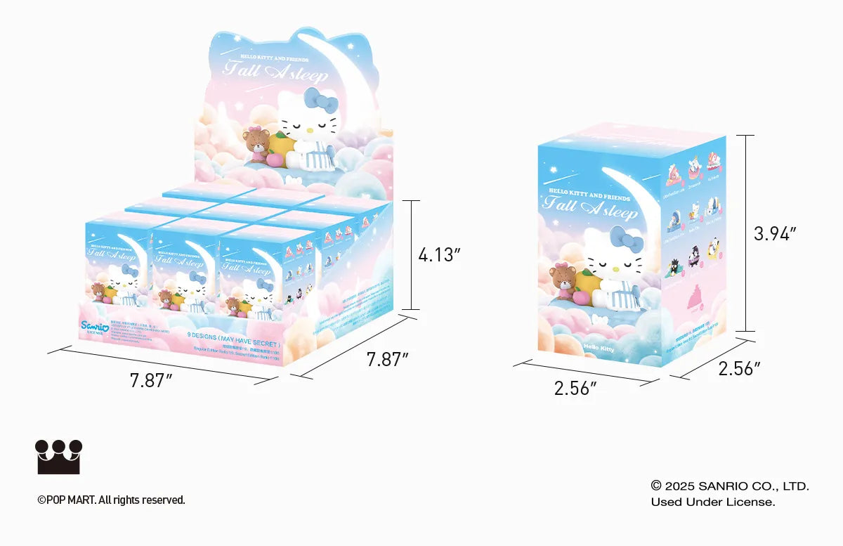 POPMART Sanrio characters Fall Asleep Series