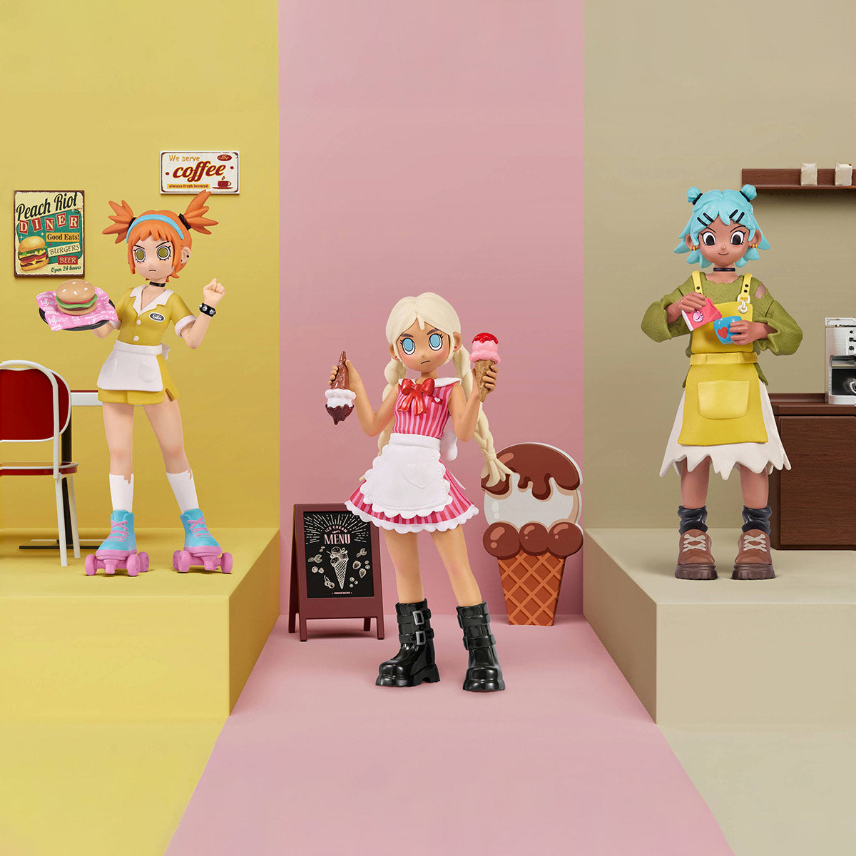 POPMART Peach Riot Rush Hour Series Figures