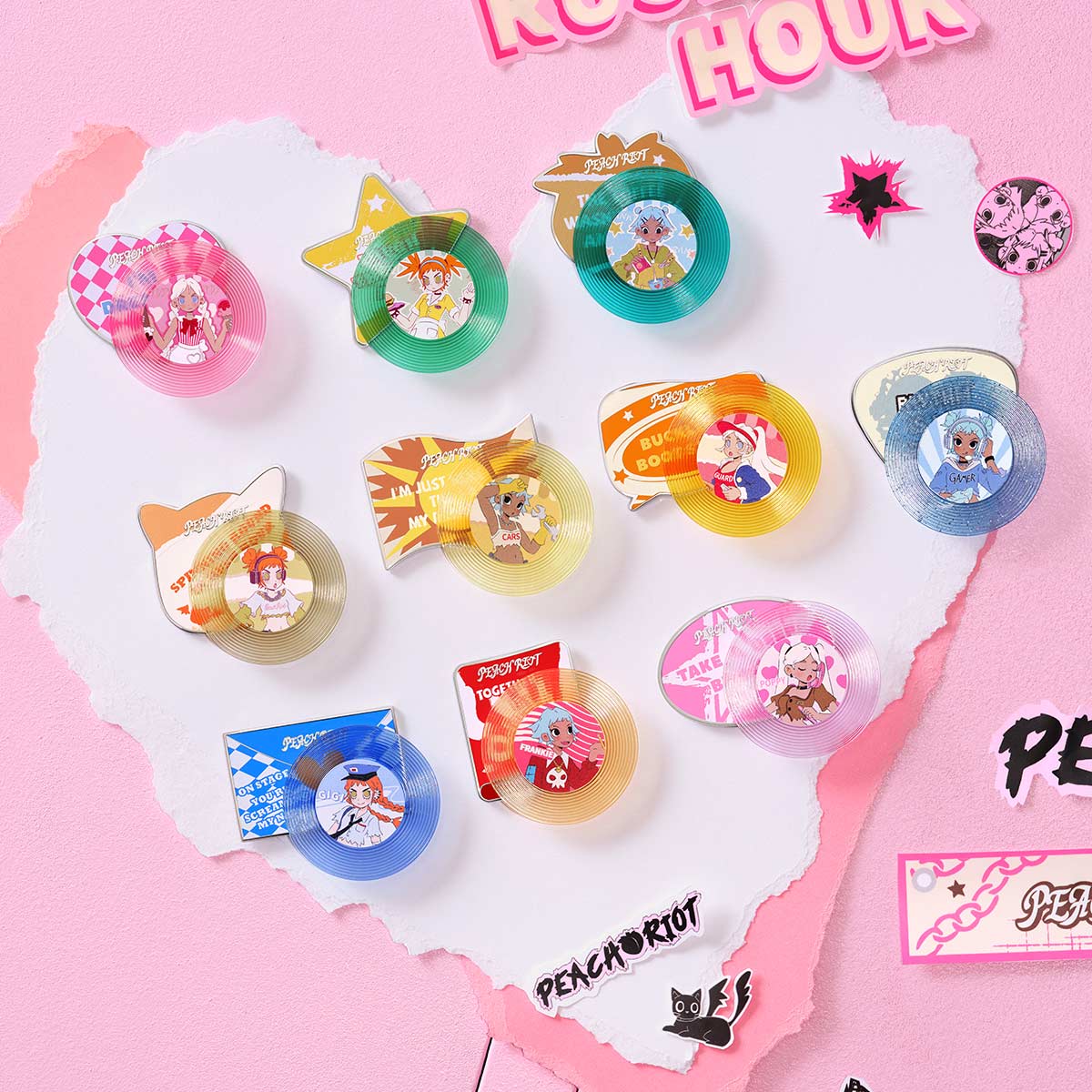 POPMART PEACH RIOT RUSH HOUR SERIES-FRIDGE MAGNET BLIND BOX