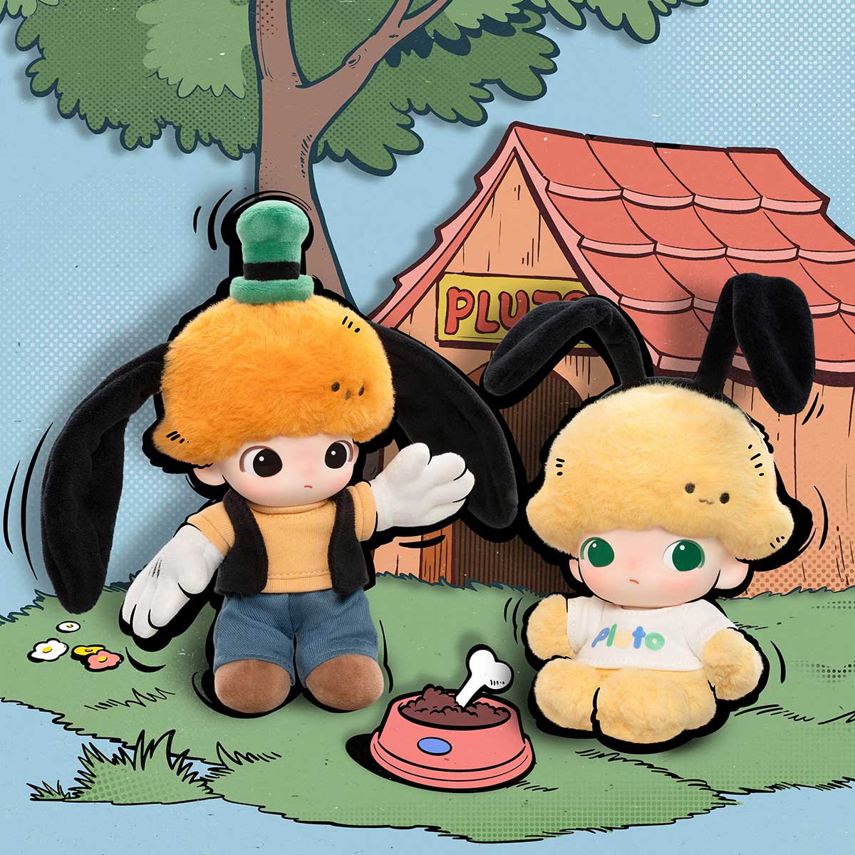 POPMART DIMOO WORLD × DISNEY Series-Vinyl Plush Keychain Blind Box